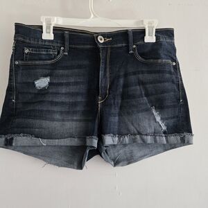 Denim Distressed Women Shorts